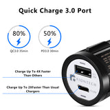 USB&Type- C 18W  Car charger