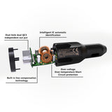 USB&Type- C 18W  Car charger