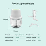350ml Rechargeable Electric Garlic Chopper