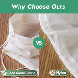 AUSETT Nutmilk Bags, 2 Pack 12inx12in