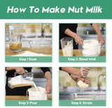 AUSETT Nutmilk Bags, 2 Pack 12inx12in